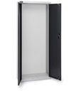 [FAK1066C000PD] Armadio con porte a battente – 700 × 267 × 1651 mm, Grigio chiaro + Grigio antracite (RAL 7035+7016)