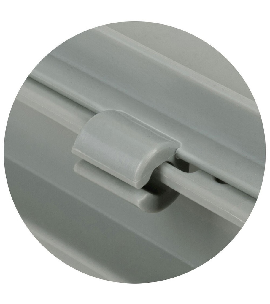Coperchio a cerniera in polipropilene per cassetta Euro Box – H 22 mm – 400 × 300 × 22 mm – foto 5