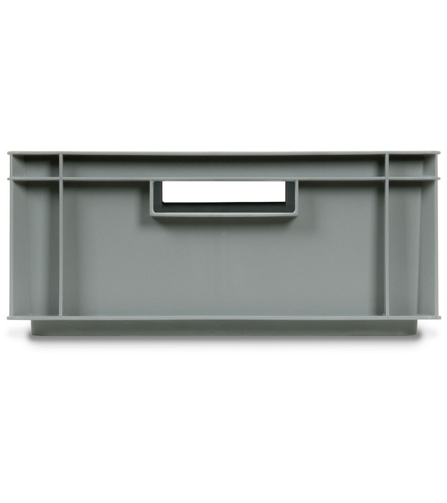 Contenitore Euro Box, mis. 6417, L600 x P400 x H170 mm, maniglie aperte – foto 2
