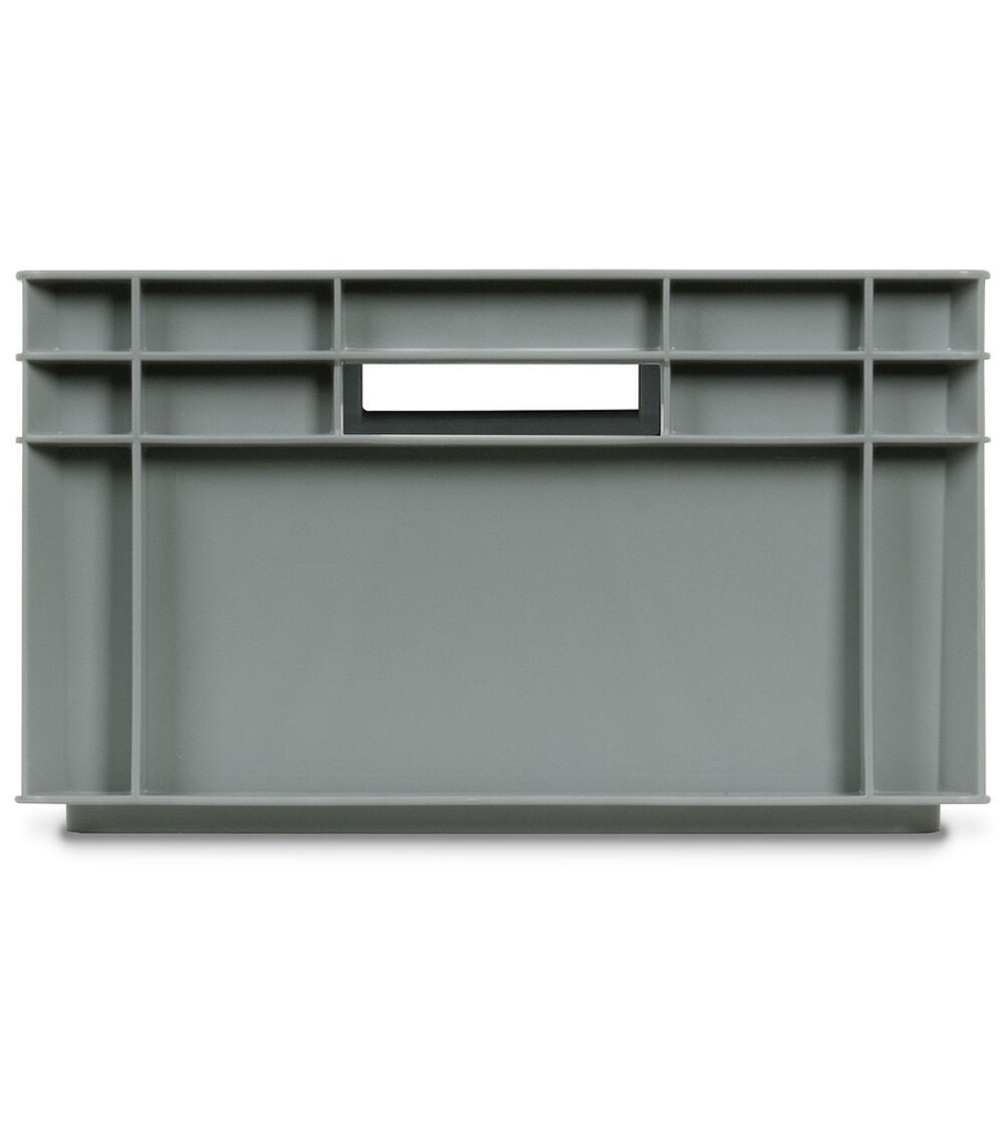 Contenitore Euro Box, mis. 6424, L600 x P400 x H236 mm, maniglie aperte – foto 2