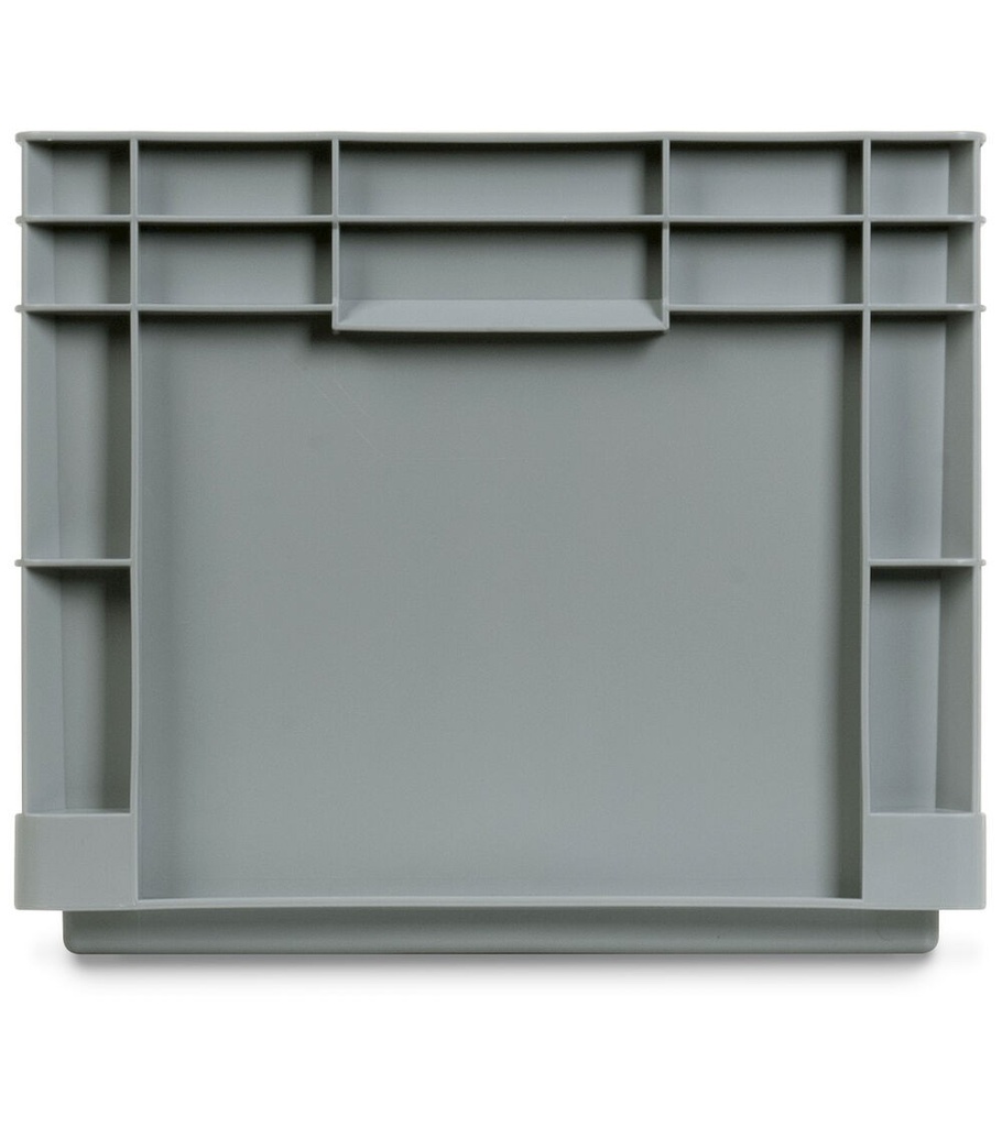 Contenitore Euro Box, mis. 6432, L600 x P400 x H320 mm, maniglie chiuse – foto 2