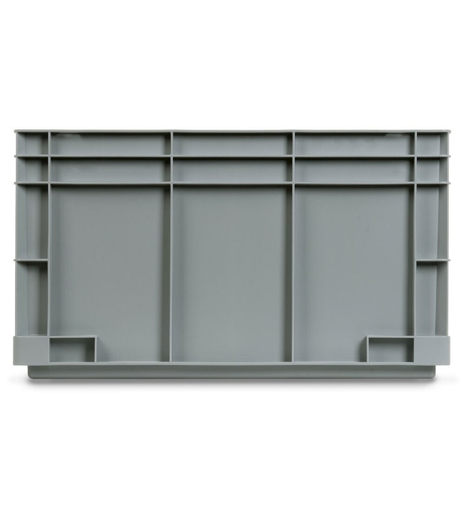 Contenitore Euro Box, mis. 6432, L600 x P400 x H320 mm, maniglie chiuse – foto 3