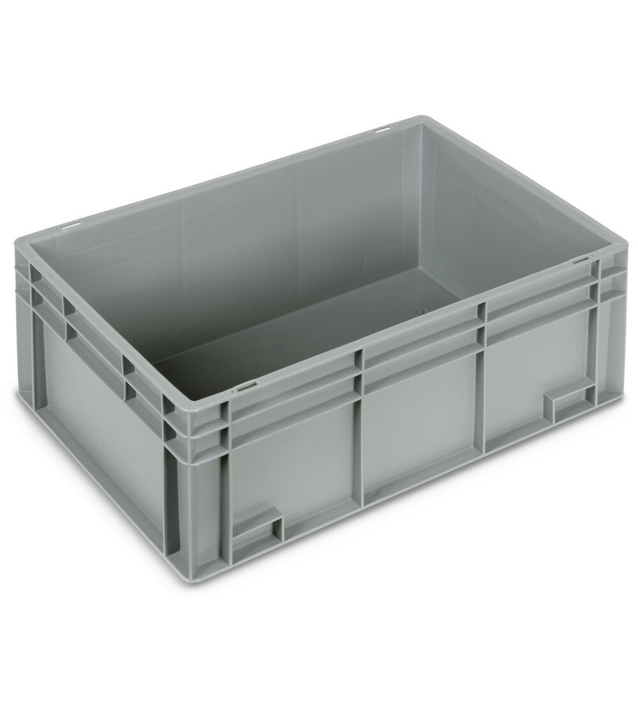 [FAXEB6424L05137] Contenitore Euro Box, mis. 6424, L600 x P400 x H236 mm, maniglie chiuse