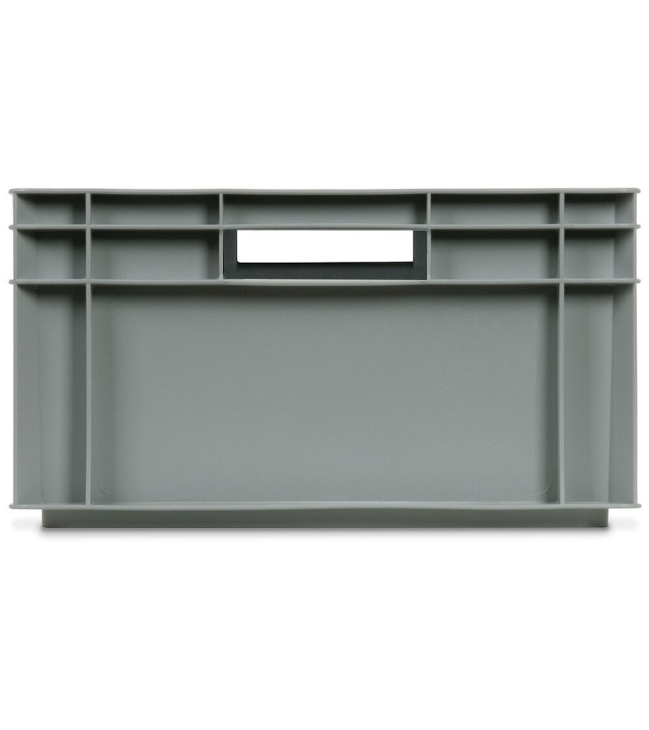 Contenitore Euro Box, mis. 6422, L600 x P400 x H220 mm, maniglie aperte – foto 2