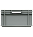 Contenitore Euro Box, mis. 6422, L600 x P400 x H220 mm, maniglie aperte – foto 2
