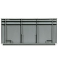 Contenitore Euro Box, mis. 6428, L600 x P400 x H280 mm, maniglie aperte – foto 3