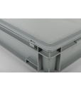 Coperchio a cerniera in polipropilene per cassetta Euro Box – H 22 mm – 600 × 400 × 22 mm – foto 4