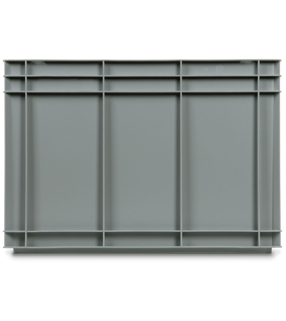 Contenitore Euro Box, mis. 6442, L600 x P400 x H423 mm, maniglie aperte – foto 3