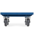 Carrello con ruote per cassetta Euro Box 600x400 – H 170 mm – Blu – foto 2