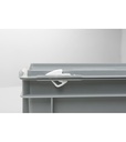 Gancio a scatto per coperchio Euro Box, L32 x P8 x H26 mm – foto 4