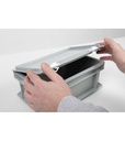 Gancio a scatto per coperchio Euro Box, L32 x P8 x H26 mm – foto 7