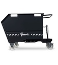Benna portarottami ribaltabile capacità 750 L – Grigio antracite (RAL 7016) – foto 2