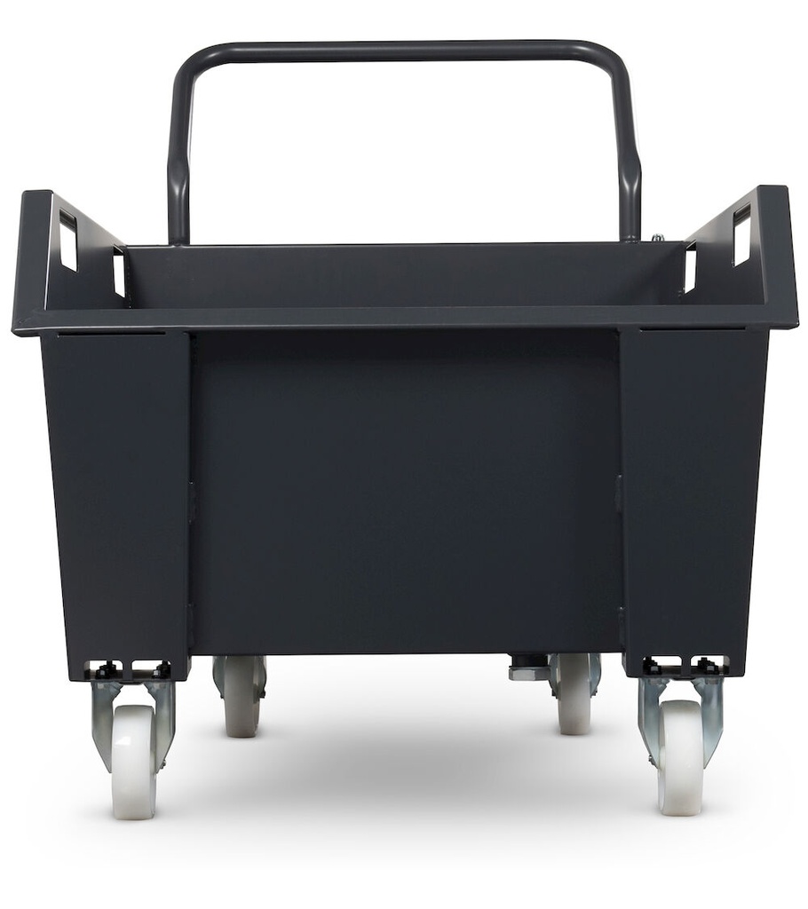 Benna portarottami ribaltabile capacità 300 L – Grigio antracite (RAL 7016) – foto 6