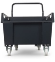 Benna portarottami ribaltabile capacità 300 L – Grigio antracite (RAL 7016) – foto 6