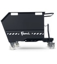 Benna portarottami ribaltabile capacità 500 L – Grigio antracite (RAL 7016) – foto 2