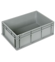 [FAXEB6422L05137] Cassetta in polipropilene Euro Box – H 220 mm – Grigio argento – 600 × 400 × 220 mm