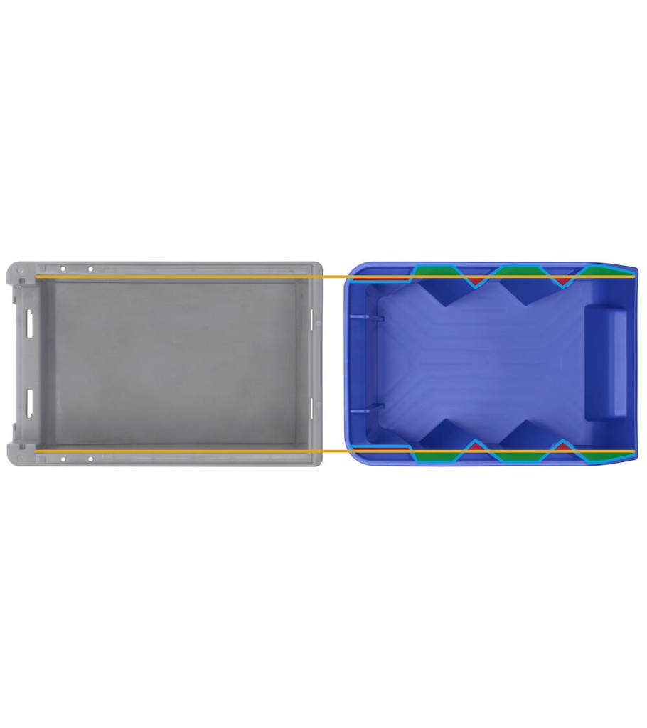 Contenitore in polipropilene Picking Box Air mis. 1 – Giallo zinco – foto 15