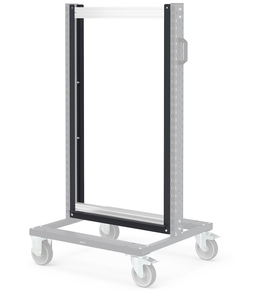 Coppia supporti totali per Visual Box, L649 x P50 x H1153 mm – foto 2