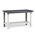 [FBG01S1500F00PD] Banco smontato con piano in acciaio 2,5 mm Work – 1507 × 704 × 887 mm, Grigio chiaro + Grigio antracite (RAL 7035+7016)