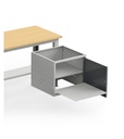 Banco Work Up regolabile smontato, piano in multiplex 30 mm – 1500 × 750 × 732/1057 mm, Grigio chiaro + Grigio antracite (RAL 7035+7016) – foto 4