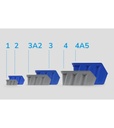 Contenitore in polipropilene Picking Box Air mis. 2 – Rosso traffico – foto 5