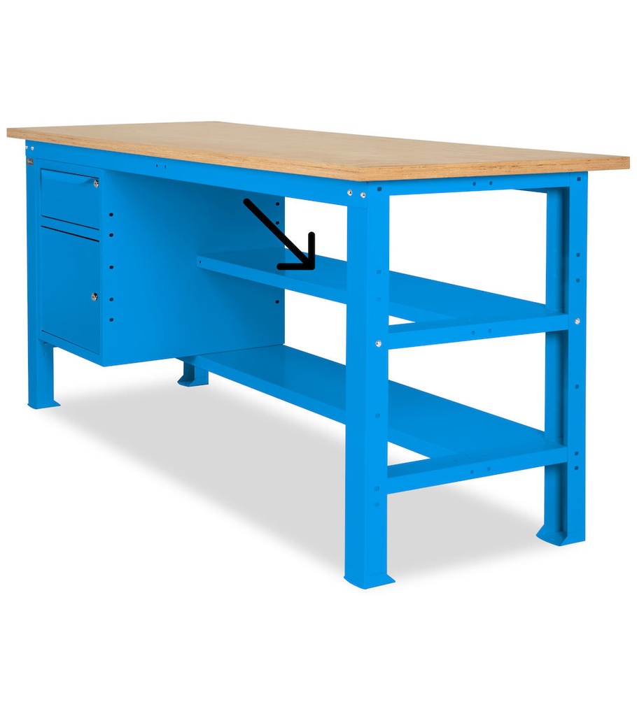 Semipiano non fessurato L=1760 mm Work Up – Blu (RAL 5012) – foto 2