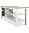Piano non fessurato L=1260 mm Work Up – Grigio chiaro (RAL 7035) – foto 2