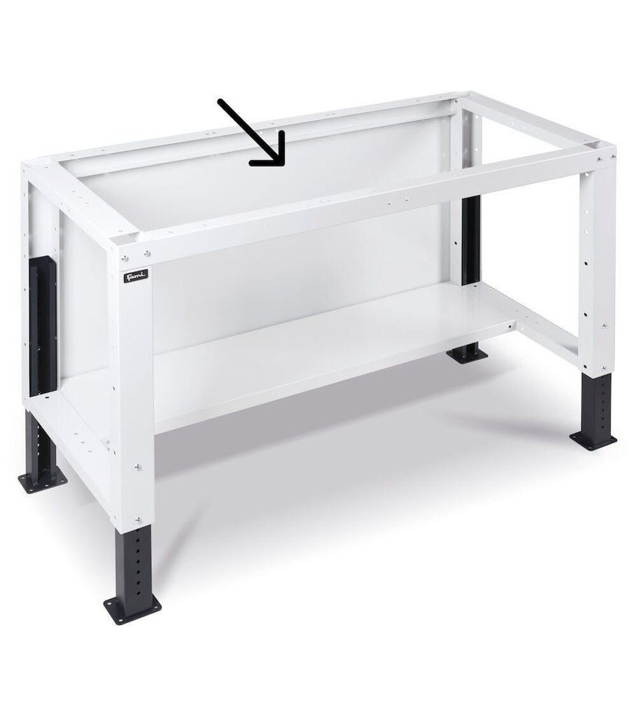 Chiusura posteriore Work Up – 825 × 48 × 665 mm, Grigio chiaro (RAL 7035) – foto 2