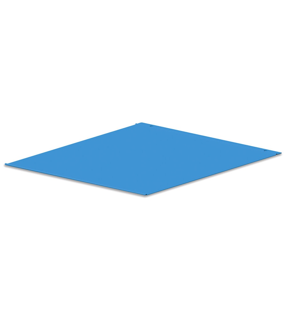 [FBG16S63V0V0004] Fondo di chiusura per armadio L=629 mm Work Up – H 4 mm – Blu (RAL 5012)