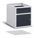 Fondo di chiusura per armadio L=629 mm Work Up – H 4 mm – Blu (RAL 5012) – foto 3