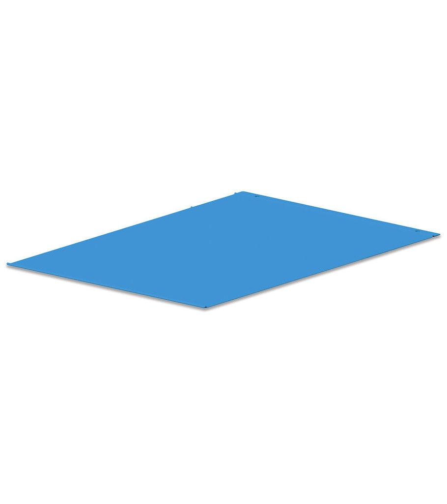 [FBG16S50V0V0004] Fondo di chiusura per armadio L=500 mm Work Up – H 4 mm – Blu (RAL 5012)