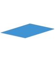 [FBG16S50V0V0004] Fondo di chiusura per armadio L=500 mm Work Up – H 4 mm – Blu (RAL 5012)