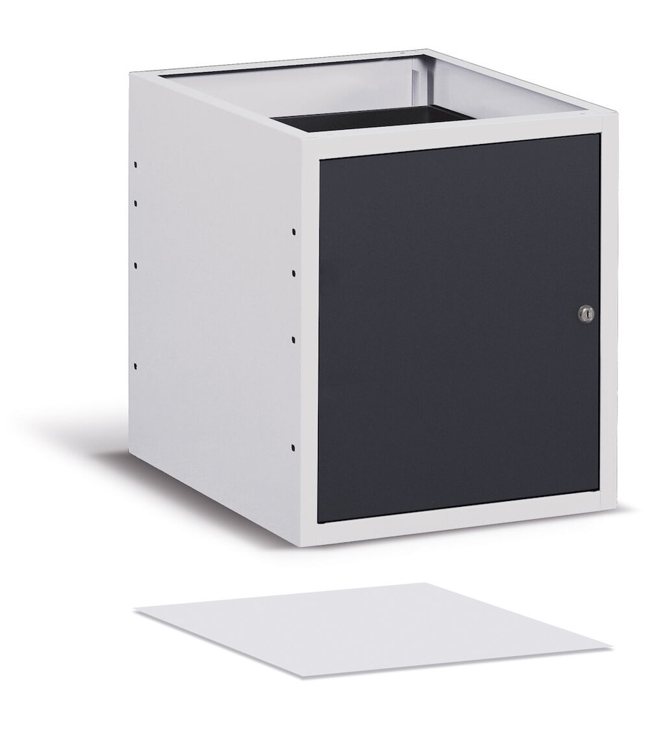 Fondo di chiusura per armadio L=629 mm Work Up – H 4 mm – Grigio chiaro (RAL 7035) – foto 4