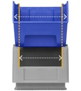 Contenitore in polipropilene Picking Box Air mis. 3A2 – Blu cielo – foto 12