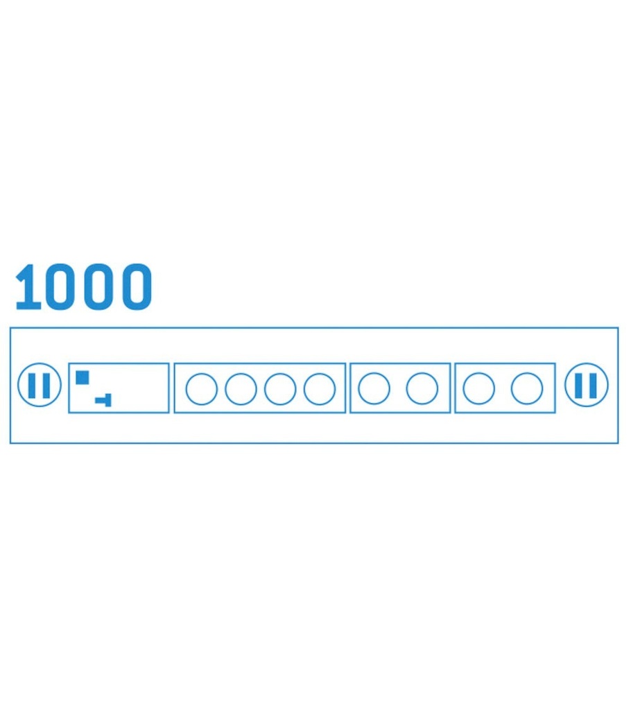 Telaio portaprese aggiuntivo completo di tamponi e angolari Dynamic – 1499 × 130 × 208 mm – foto 6
