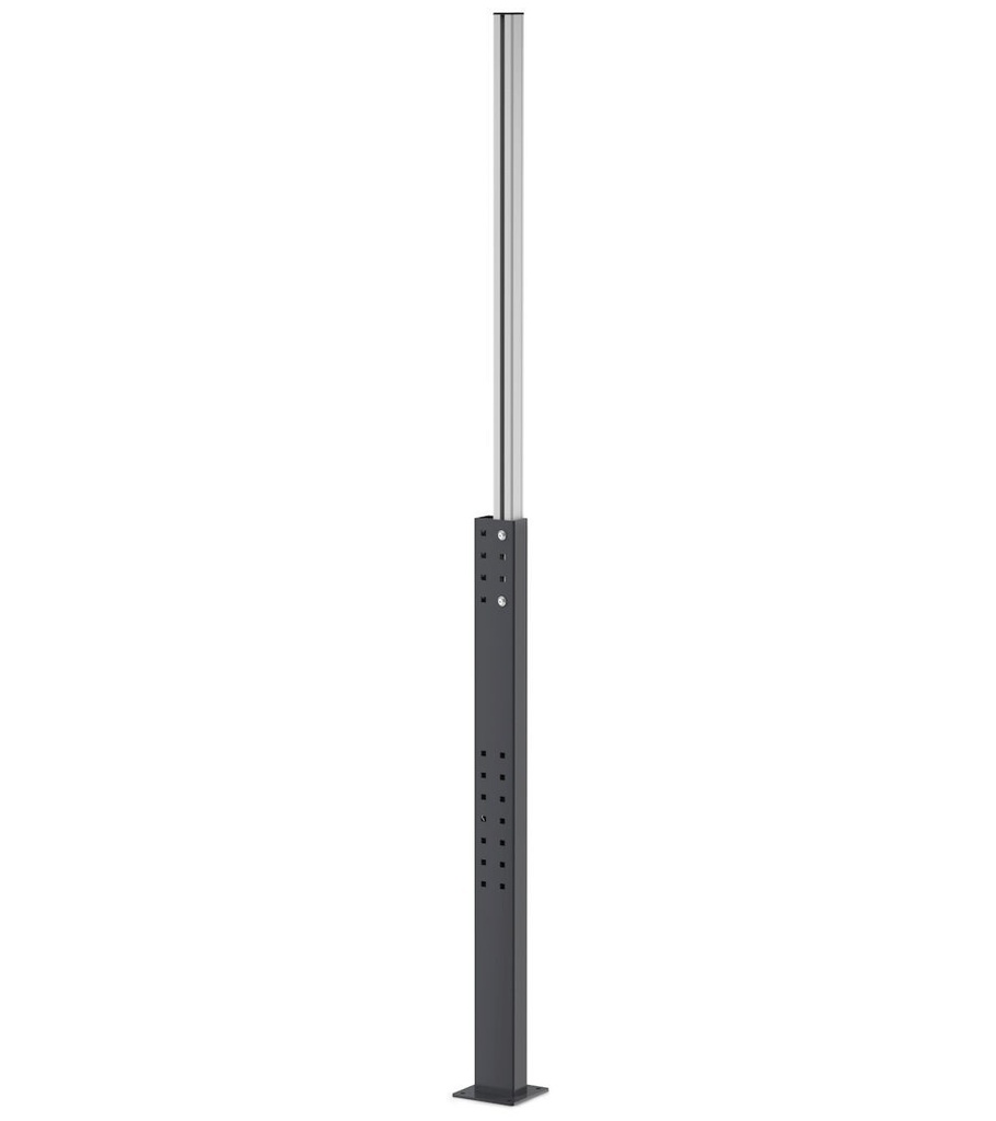 Montante estensibile porta monitor, L125 x P125 x H1200/1850 – foto 2
