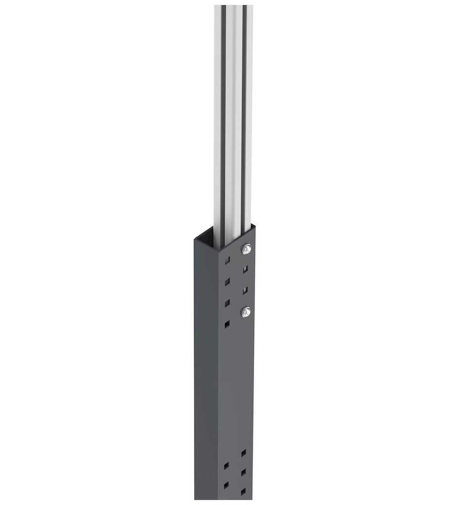 Montante estensibile porta monitor, L125 x P125 x H1200/1850 – foto 4