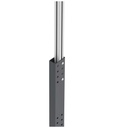 Montante estensibile porta monitor, L125 x P125 x H1200/1850 – foto 4