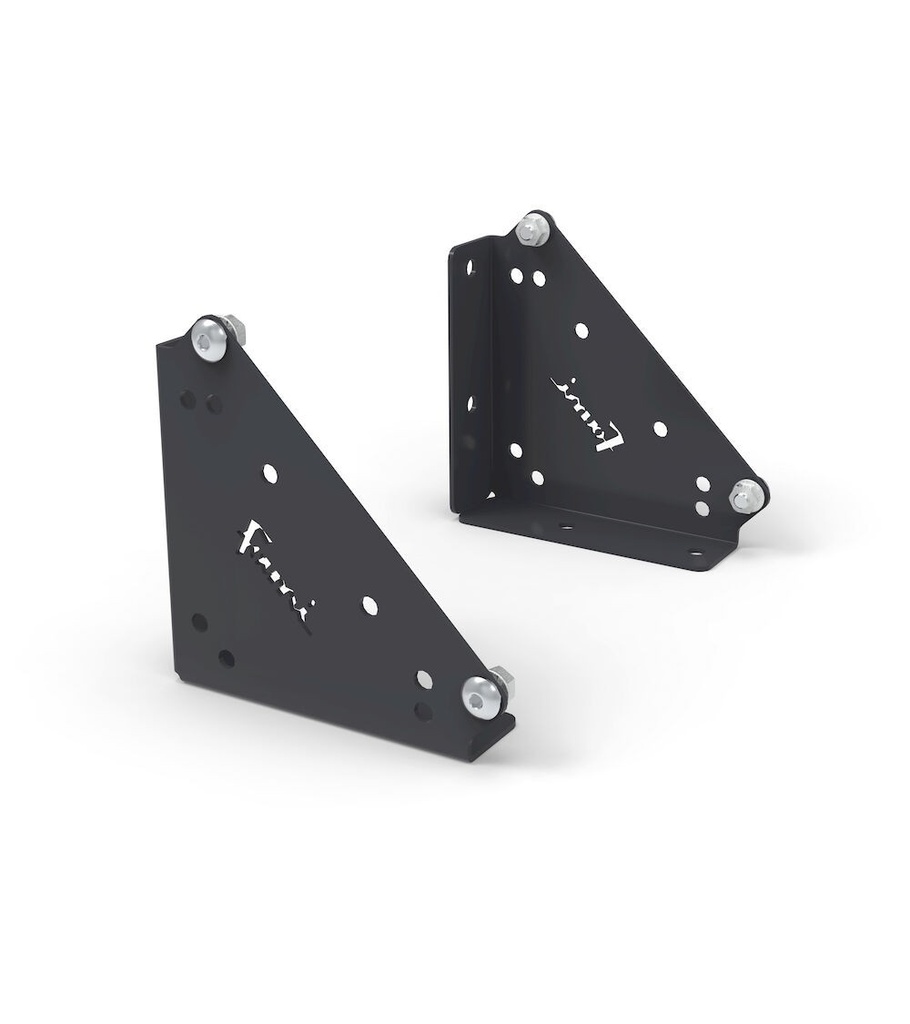 [FBL76000239] Coppia squadre per fissaggio pannelli su piano, L110 x P32 x H110 mm