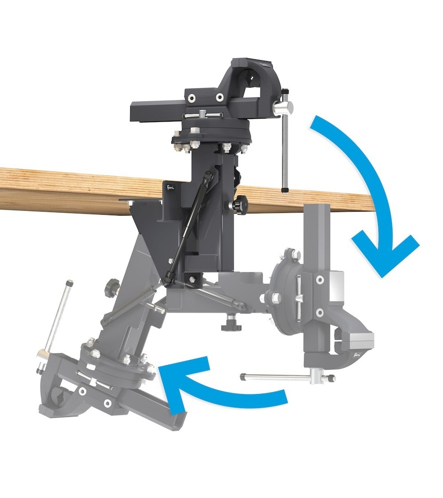 Sistema morsa a scomparsa, L255 x P266 x H320 mm – foto 3