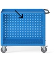 Pannello posteriore forato Clever – Blu (RAL 5012) – foto 3