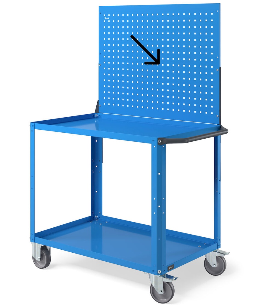 Pannello posteriore forato Clever – Blu (RAL 5012) – foto 5
