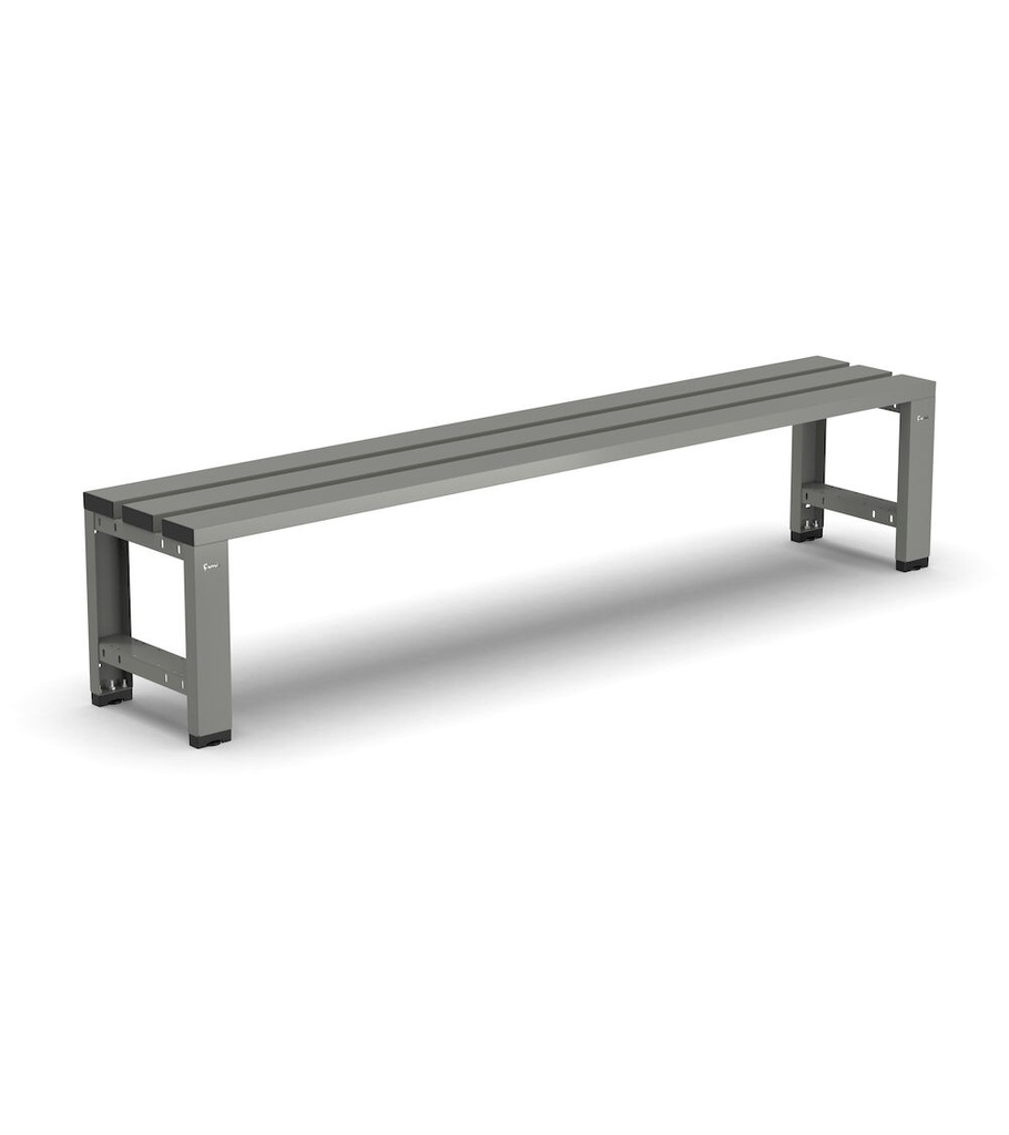 [FCP1020030001] Panchina singola a 3 doghe – 2000 × 375 × 435 mm, Grigio scuro (RAL 7000)