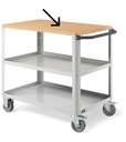 Piano in legno con supporti per carrello Clever Large – foto 2