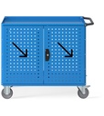 Coppia porte a battente Clever – Blu (RAL 5012) – foto 4