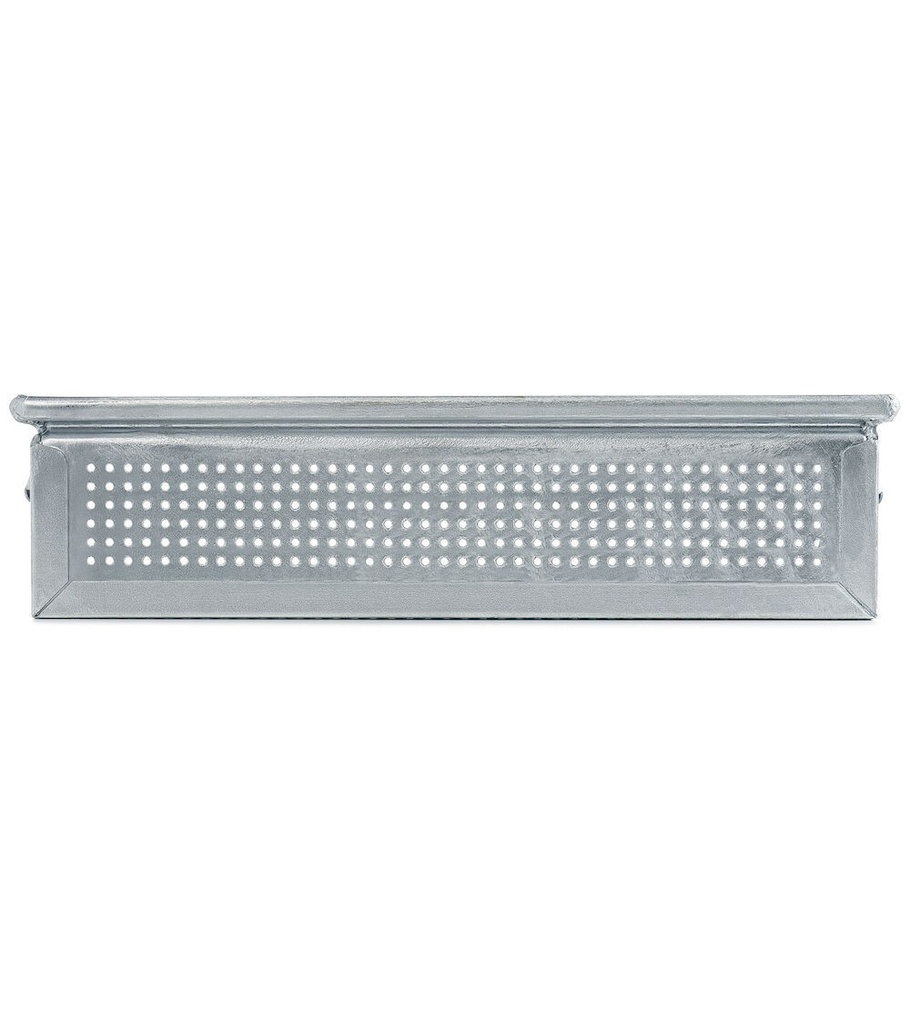 Cassetta metallica forata con maniglie, mis. 272-4A2, ⌀ foro 4,2 mm,  L480 x P315 x H105 mm – foto 2