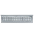 Cassetta metallica forata con maniglie, mis. 272-4A2, ⌀ foro 4,2 mm,  L480 x P315 x H105 mm – foto 2