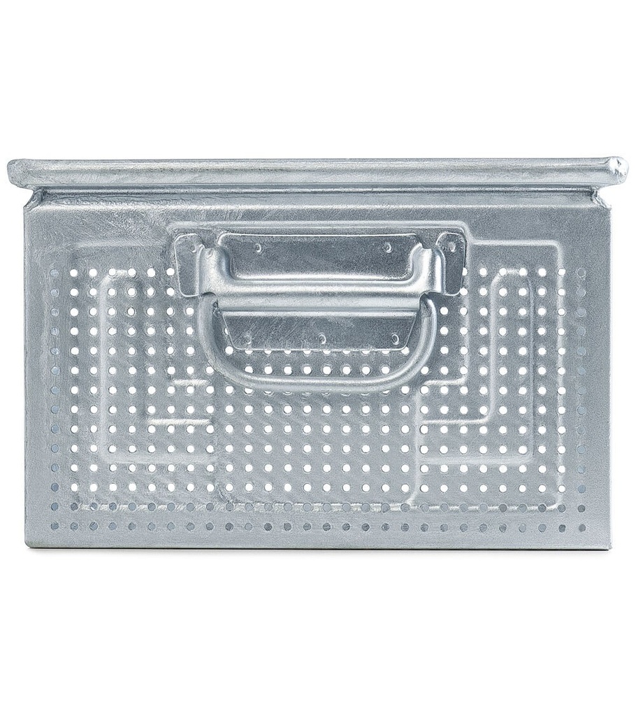 Cassetta metallica forata con maniglie, mis. 272-4, ⌀ foro 4,2 mm, L480 x P315 x H200 mm – foto 4