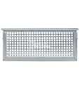 Cassetta metallica forata con maniglie, mis. 272-4, ⌀ foro 10 mm,  L480 x P315 x H200 mm – foto 2
