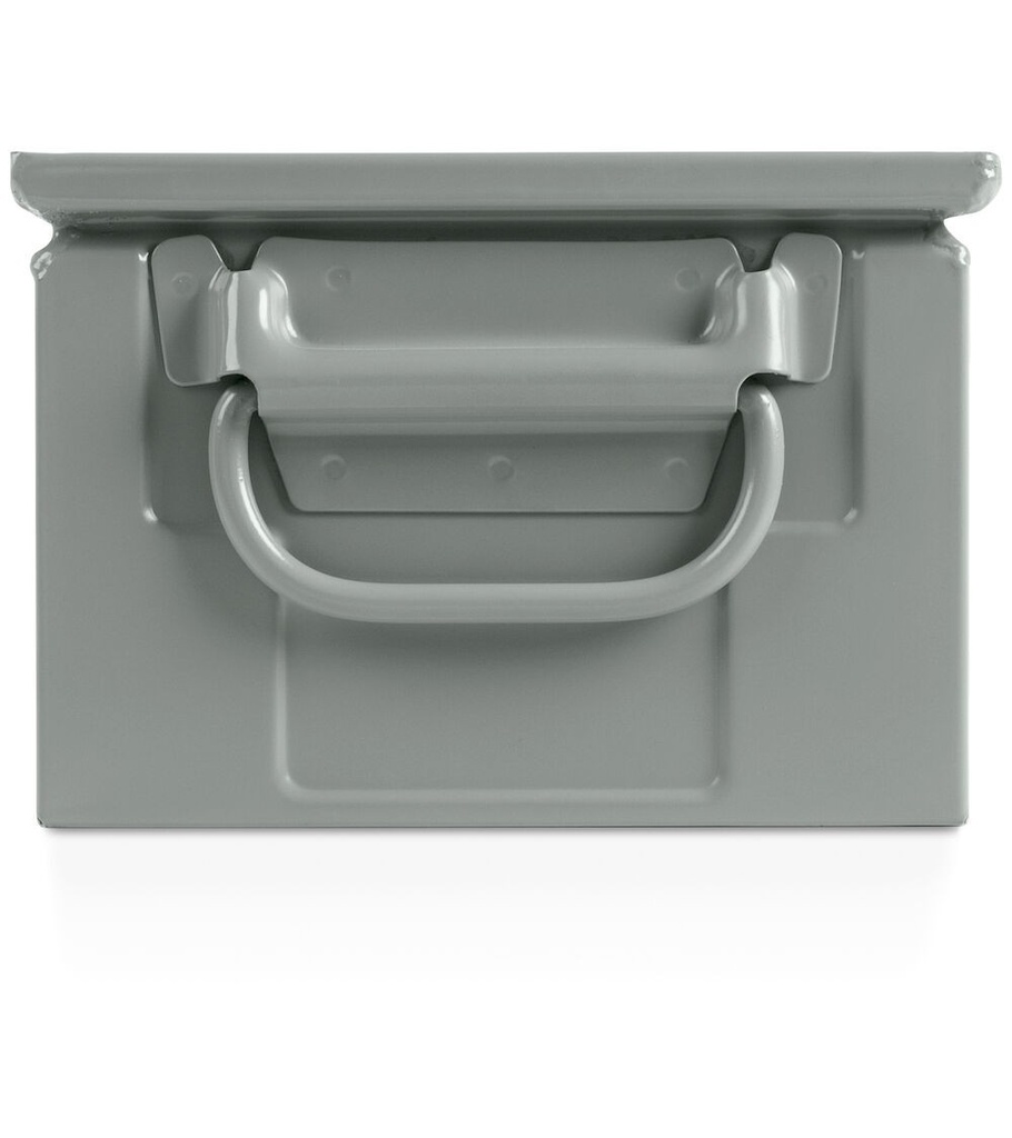 Cassetta in metallo mis. 272-3A2 – H 145 mm – Grigio scuro (RAL 7000) – foto 3